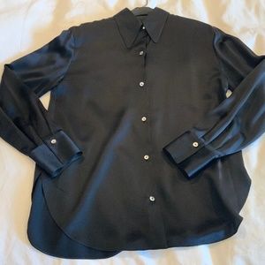 VINCE EUC silk blouse, black, perfection! Size small